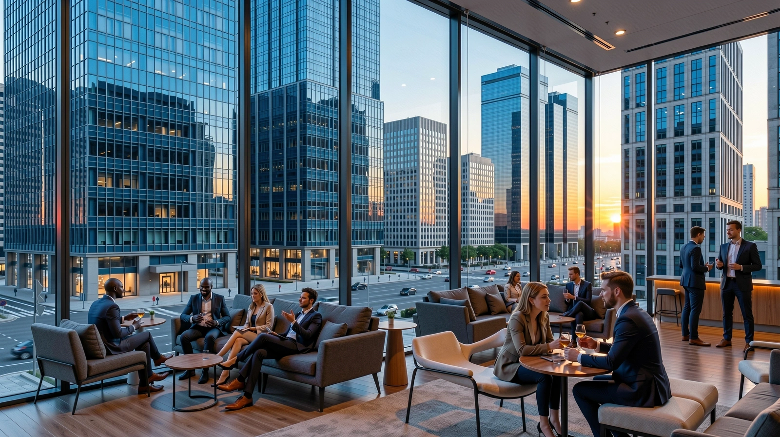 Financial district horizon